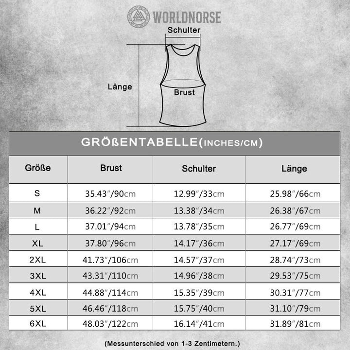 WorldNorse Valknut Wikinger Axt Mjölnir Keltischer Knoten Weste