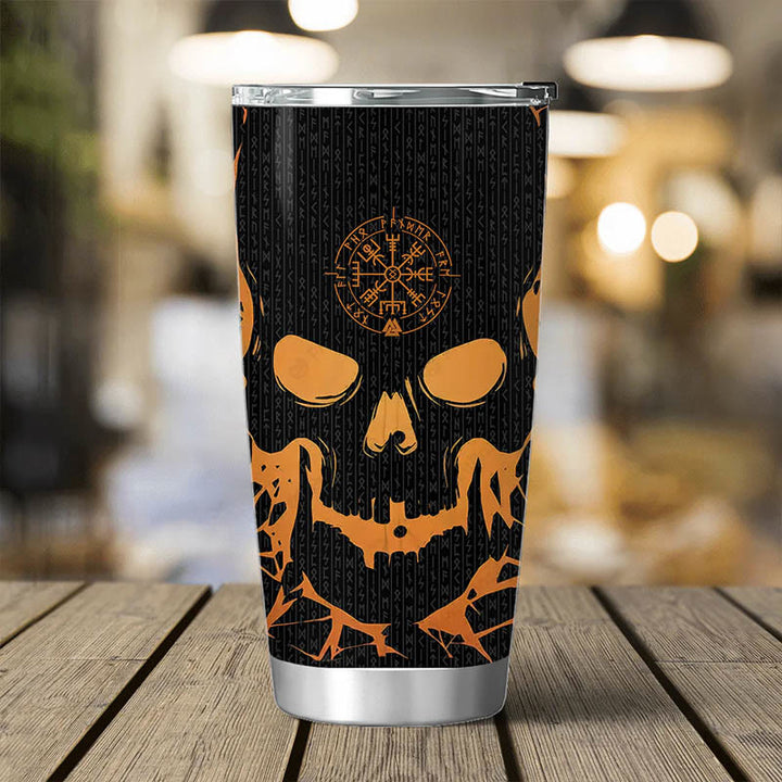 WorldNorse Vegvisir Warrior's Creed Valknut Becher