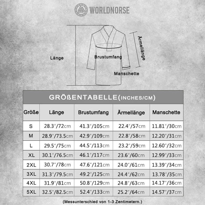 WorldNorse Mittelalterliches Wikinger-Keltiker-Tunika-Kostümhemd