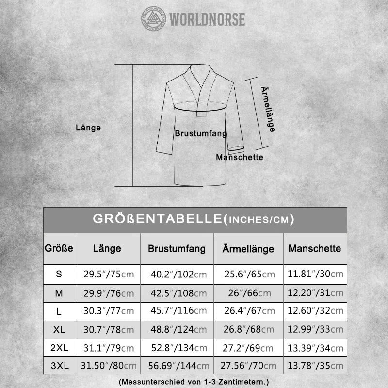WorldNorse Mittelalterliches Wikinger-Kostümset, 2-teilig