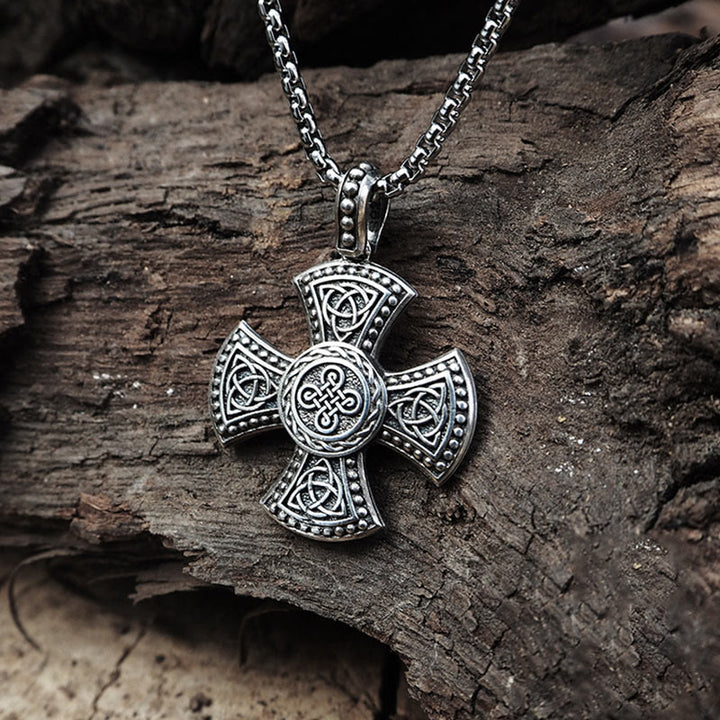 WorldNorse Halskette mit Keltischer Knoten und Triquetra -Anhänger aus 925er Sterlingsilber