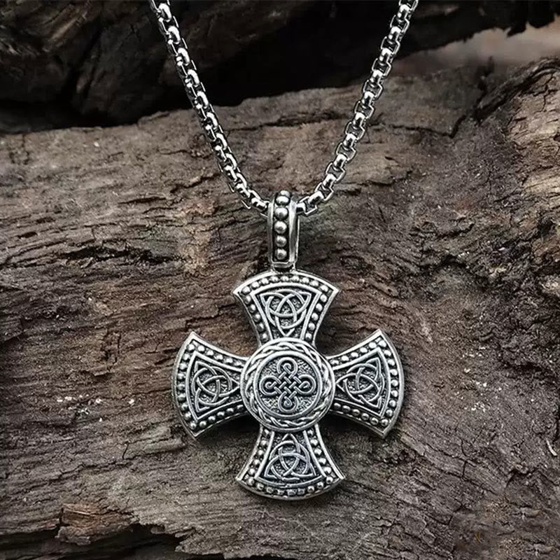 WorldNorse Halskette mit Keltischer Knoten und Triquetra -Anhänger aus 925er Sterlingsilber