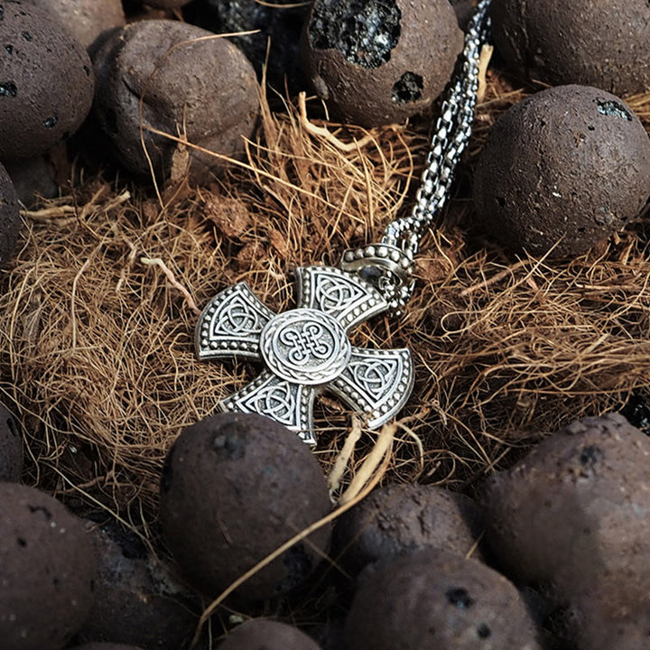 WorldNorse Halskette mit Keltischer Knoten und Triquetra -Anhänger aus 925er Sterlingsilber
