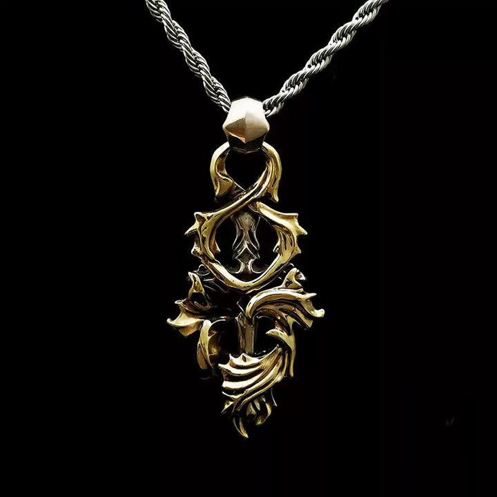 WorldNorse Halskette mit Girlandenkreuz aus 925er Sterlingsilber