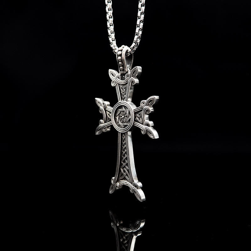 WorldNorse Halskette mit Triquetra -Kreuz aus 925er Sterlingsilber
