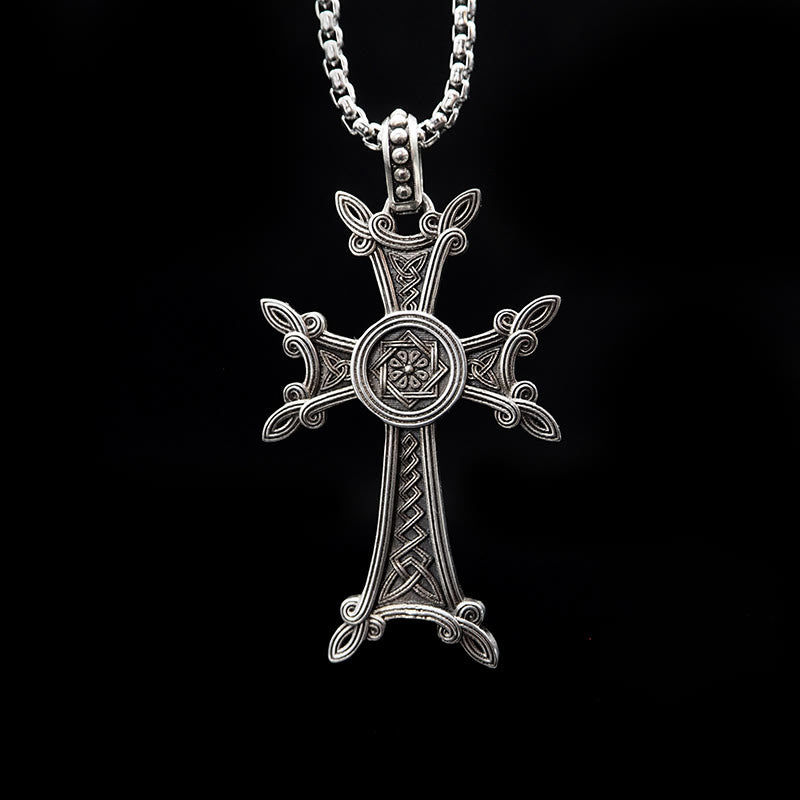 WorldNorse Halskette mit Triquetra -Kreuz aus 925er Sterlingsilber