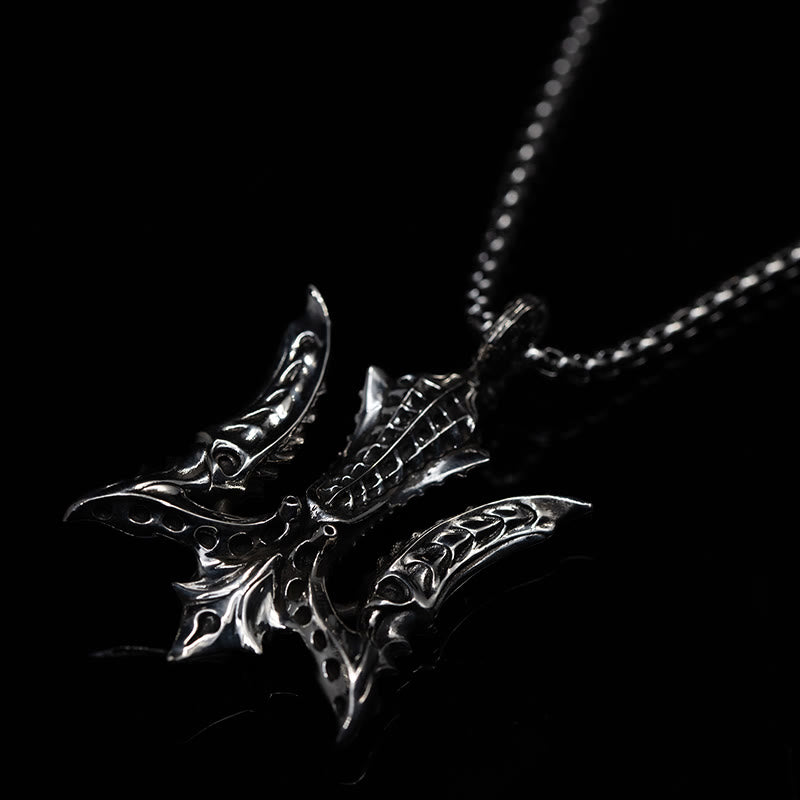 WorldNorse 925 Sterling Silber keltisch inspirierte Dreizack-Halskette - image 6
