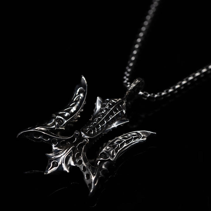 WorldNorse 925 Sterling Silber keltisch inspirierte Dreizack-Halskette - image 6