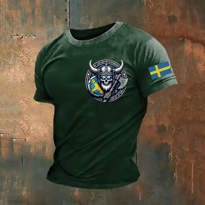 WorldNorse Wikinger Axt Keltischer Knoten T-Shirt