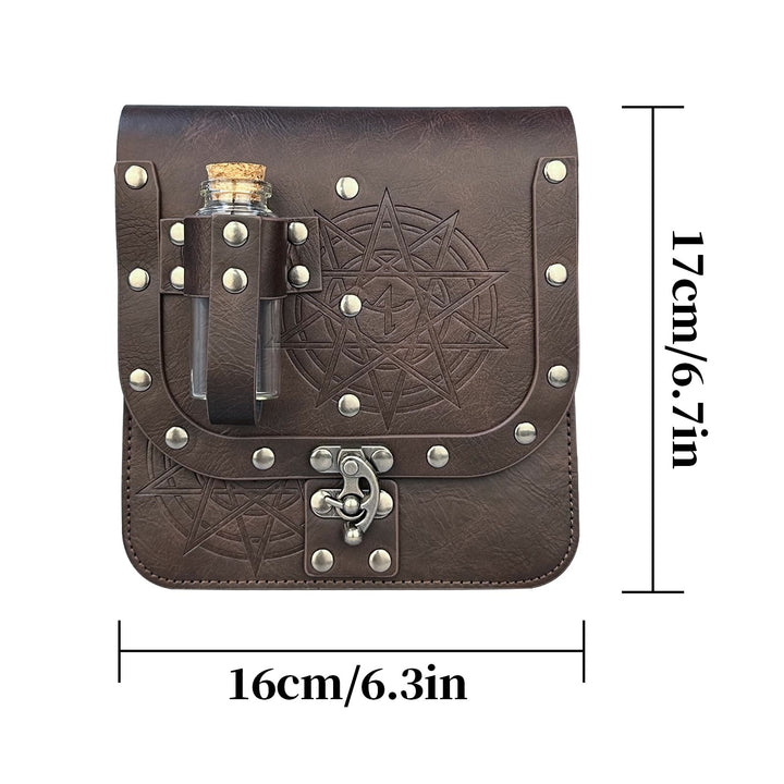 WorldNorse Mittelalterliche Gürteltasche mit Zaubertrankflasche