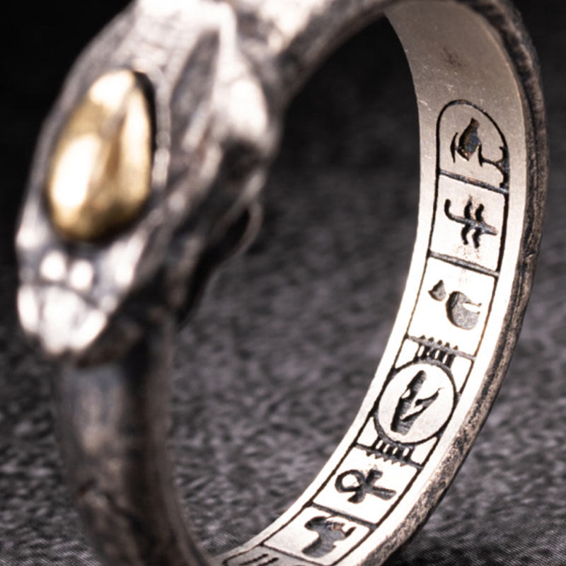 WorldNorse Ring aus 925er Sterlingsilber mit der Apophis-Schlange, ägyptischem Totem - image 8