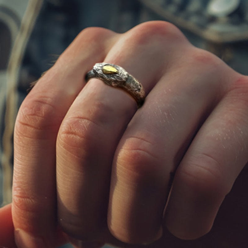 WorldNorse Ring aus 925er Sterlingsilber mit der Apophis-Schlange, ägyptischem Totem - image 14