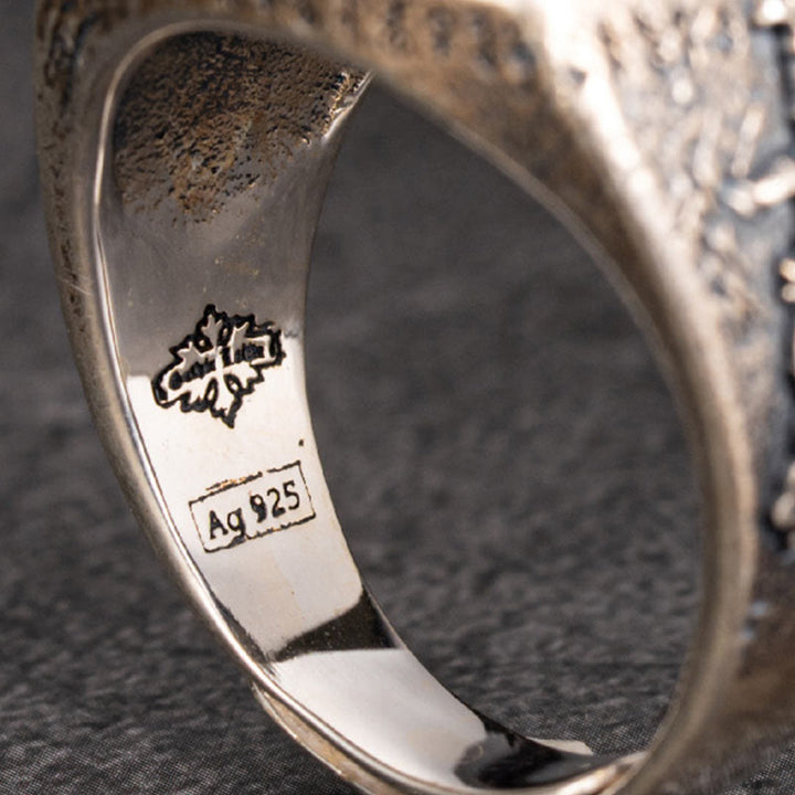 WorldNorse Ring aus 925er Sterlingsilber mit keltischem Kreuz und Mjölnir - image 3
