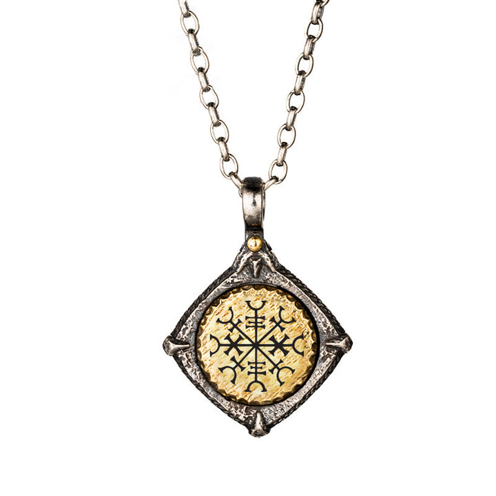 WorldNorse Halskette „Helm der Ehrfurcht“ aus 925er Sterlingsilber - Verloren#Kette - image 7