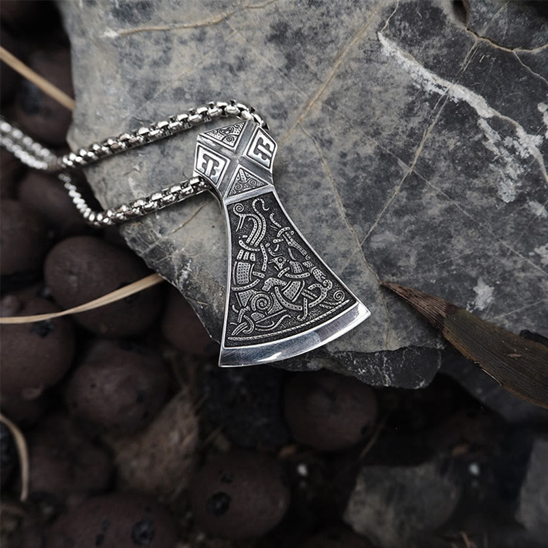 WorldNorse Halskette aus 925er Sterlingsilber mit Wikinger Axt - image 8