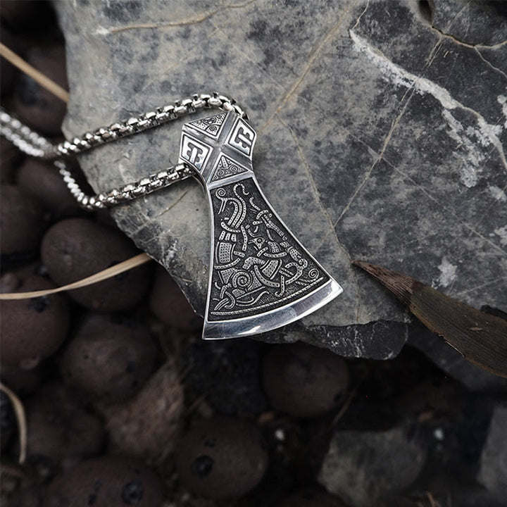 WorldNorse Halskette aus 925er Sterlingsilber mit Wikinger Axt - image 8