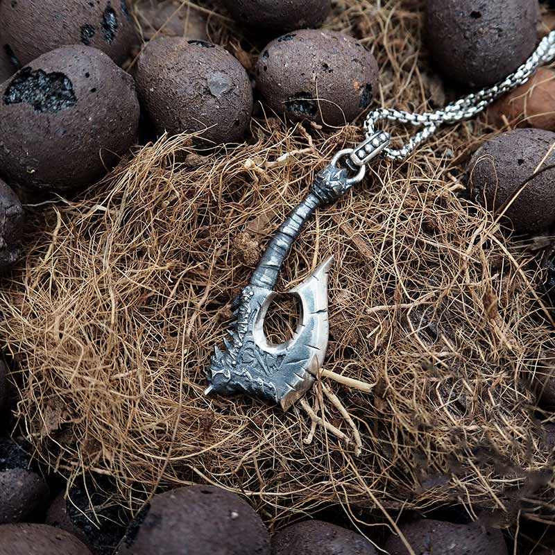 WorldNorse Halskette aus 925er Sterlingsilber mit Wikinger Axt und Gorehowl - image 3