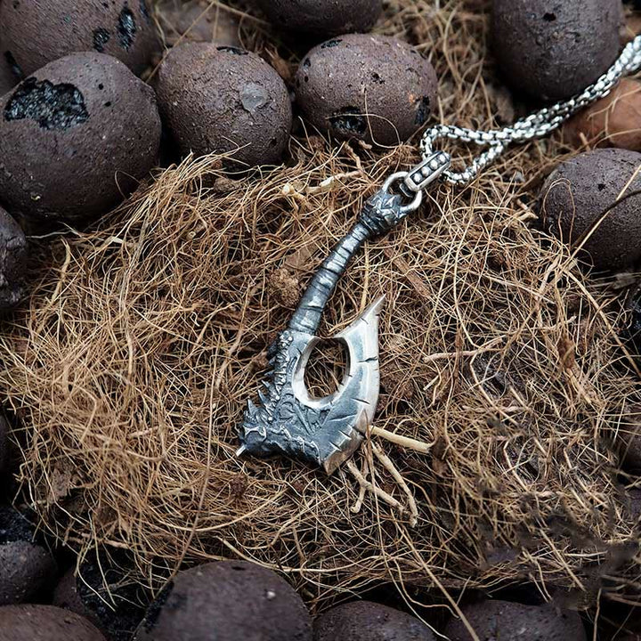 WorldNorse Halskette aus 925er Sterlingsilber mit Wikinger Axt und Gorehowl - image 3