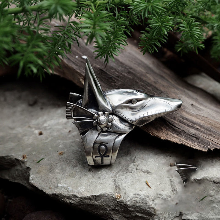 WorldNorse Anubis-Ring aus 925er Sterlingsilber im gotischen Stil - image 3