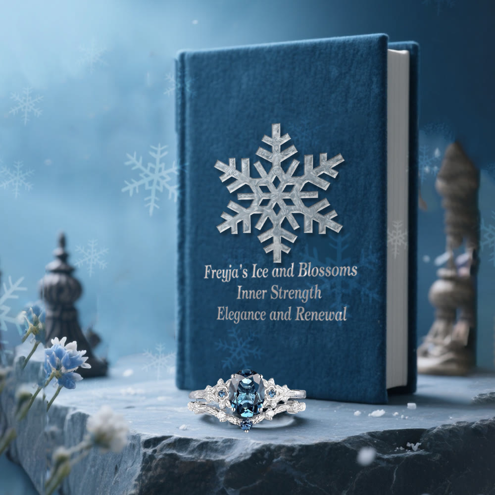 WorldNorse Freyjas Eis- und Blütenring-Set - image 3