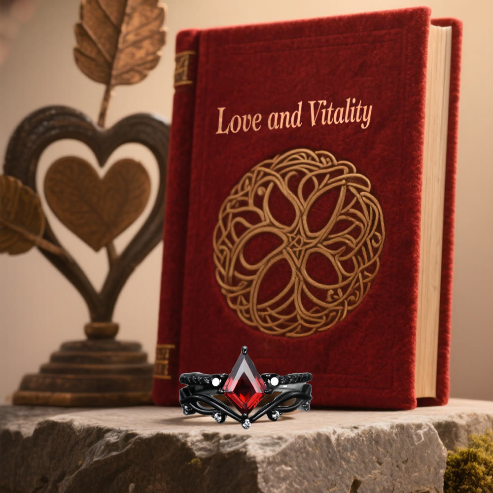 WorldNorse Nordisches Mitternachtszauber-Ringset - image 9