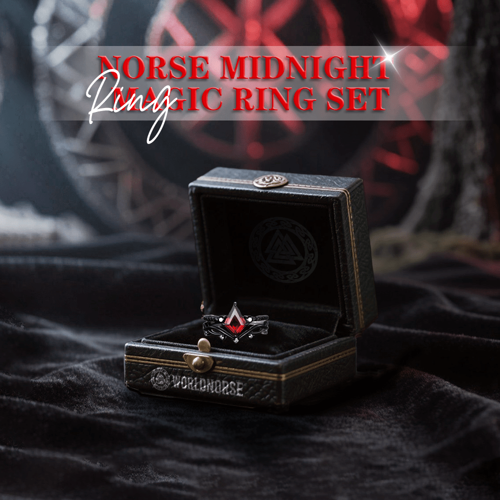 WorldNorse Nordisches Mitternachtszauber-Ringset - image 8