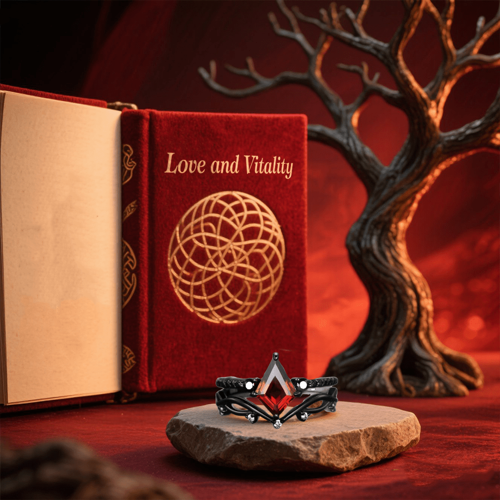 WorldNorse Nordisches Mitternachtszauber-Ringset - image 10