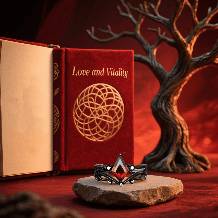 WorldNorse Nordisches Mitternachtszauber-Ringset - image 10