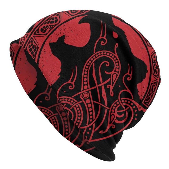 WorldNorse Wikinger-Mütze mit heulendem Wolf - Wölfe - image 1