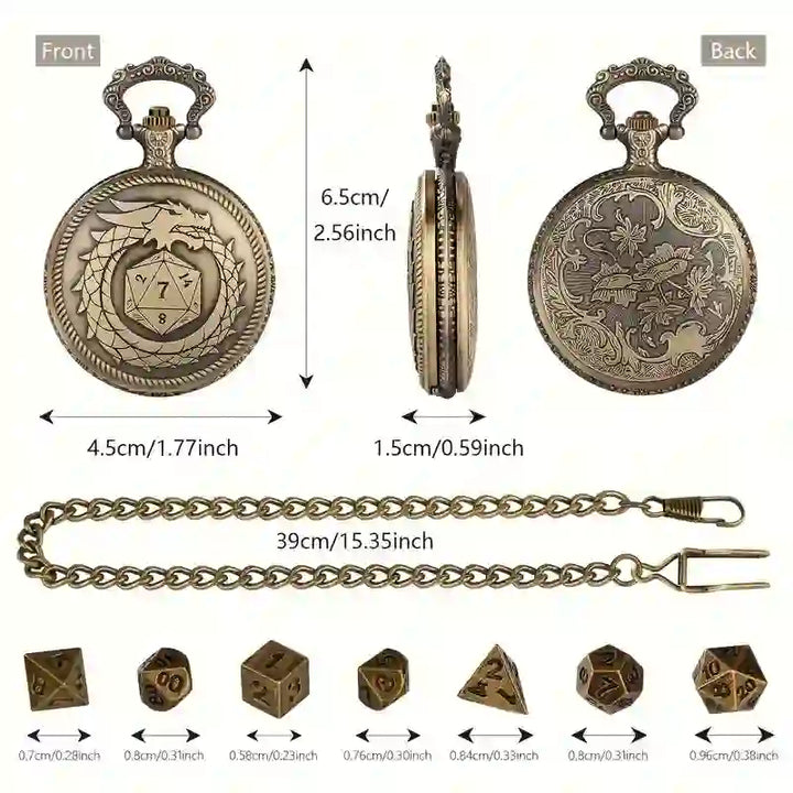 WorldNorse Bronze Drachen Mini Würfel Taille Kette - image 7