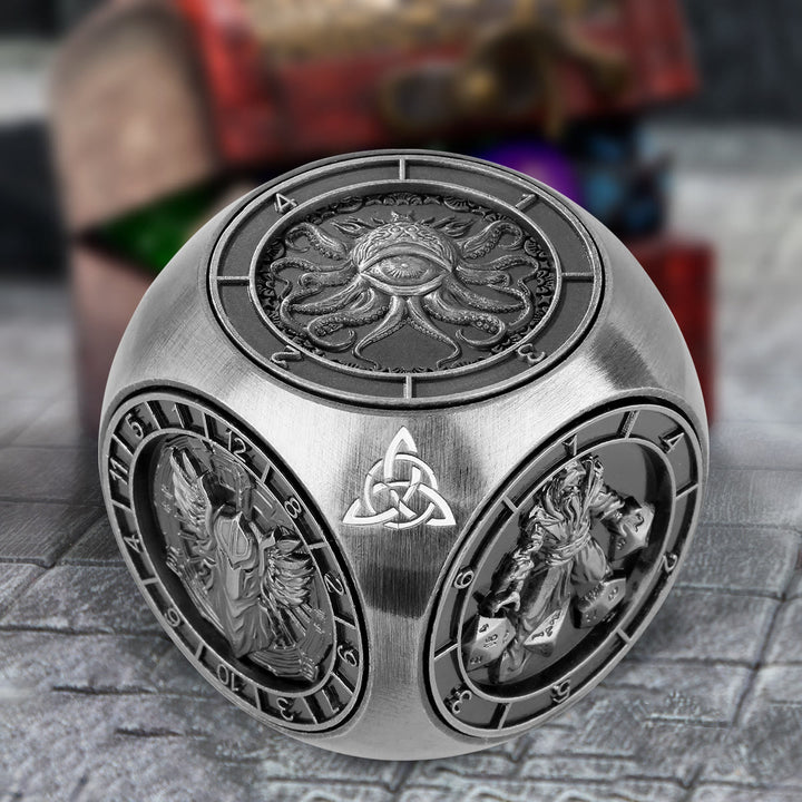 WorldNorse Triquetra Spinner-Würfel mit sechs Mustern - Silber - image 7