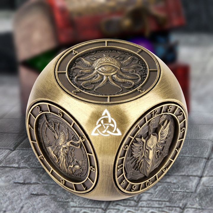 WorldNorse Triquetra Spinner-Würfel mit sechs Mustern - Gold - image 2