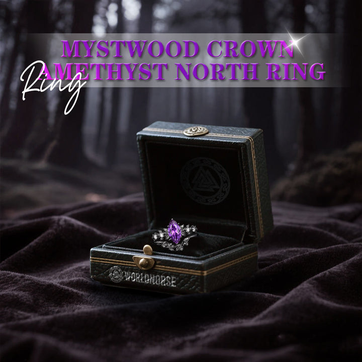 WorldNorse Mystwood Crown Amethyst Nordring - image 2