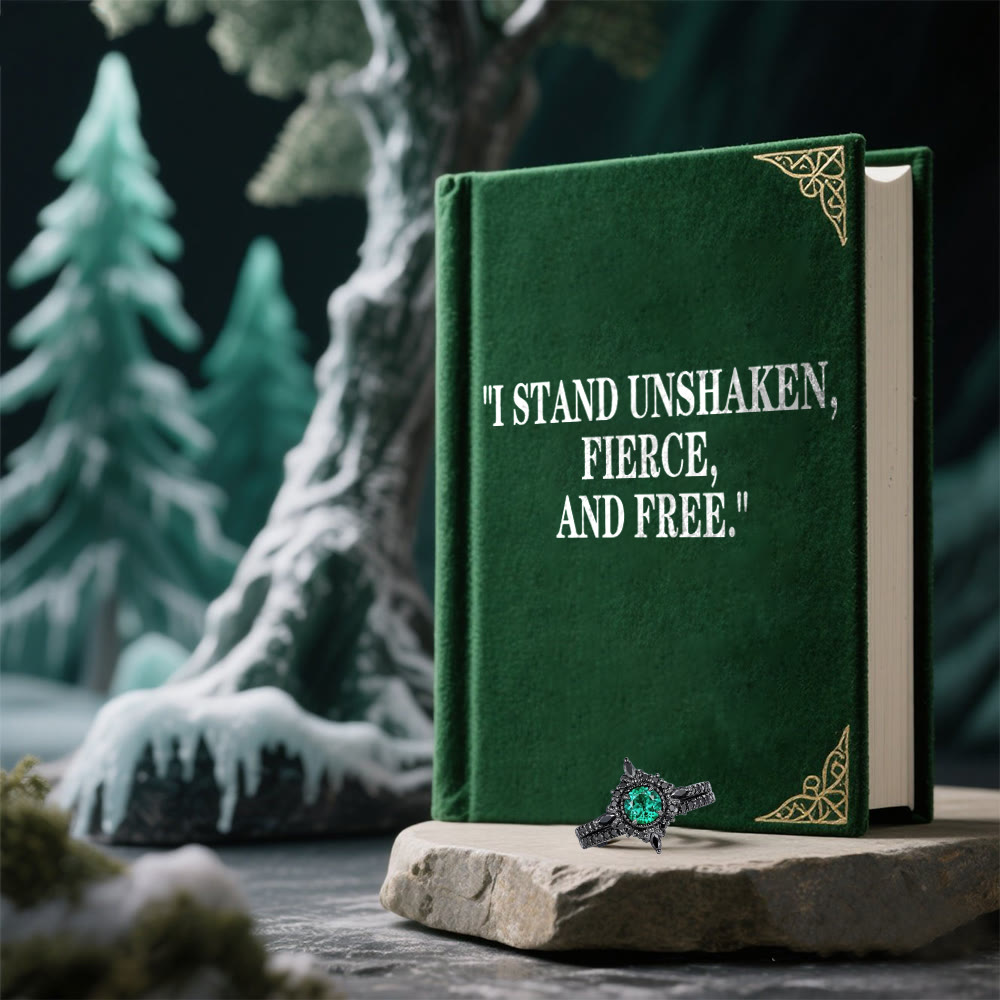 WorldNorse Smaragd Nordischer Frostring - image 3