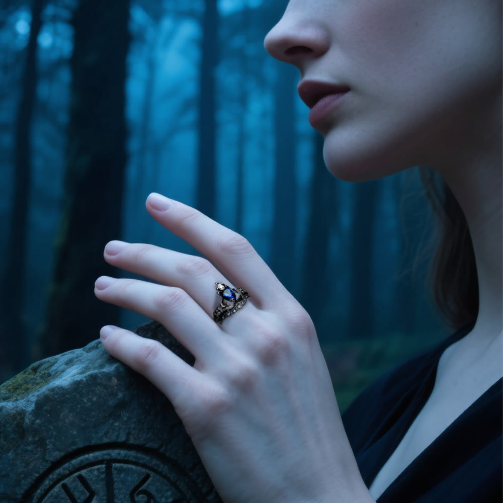 WorldNorse – Kronengebundener Herzring - image 1