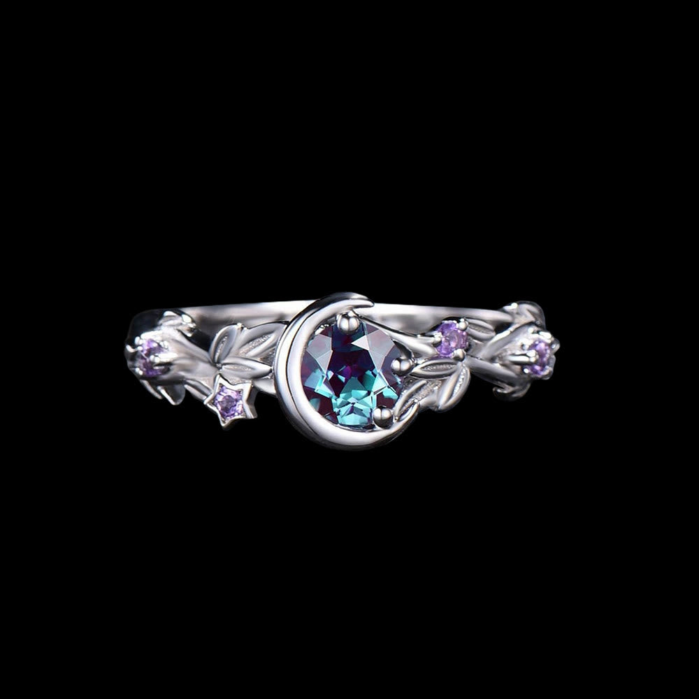 WorldNorse Mondstern-Zweigring - Silber - 62mm - image 4