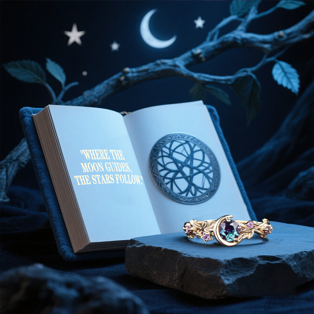 WorldNorse Mondstern-Zweigring - image 3