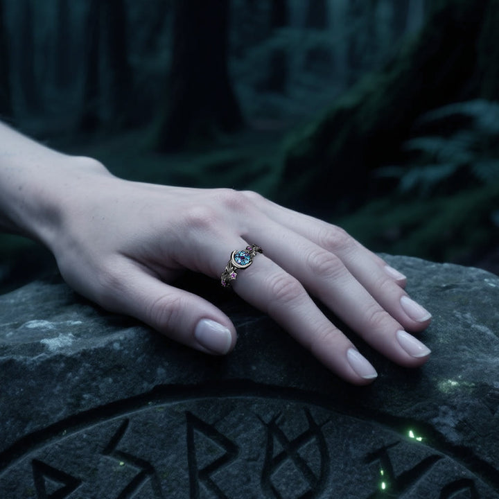 WorldNorse Mondstern-Zweigring - image 9