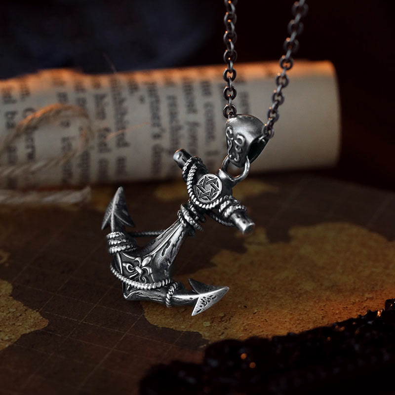 WorldNorse Halskette mit gotischem Anker, 999 Sterlingsilber - image 3