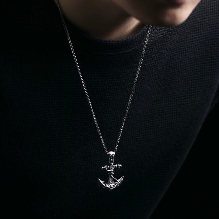 WorldNorse Halskette mit gotischem Anker, 999 Sterlingsilber - image 4