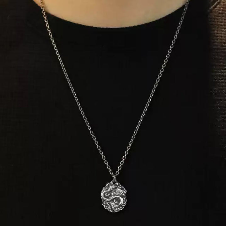 WorldNorse Halskette mit Glücksschlangen-Anhänger, 999 Sterlingsilber - image 4