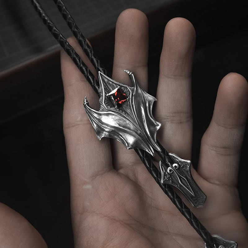 WorldNorse Bolotie-Halskette mit gotischem Flügel aus 925er Sterlingsilber - image 3