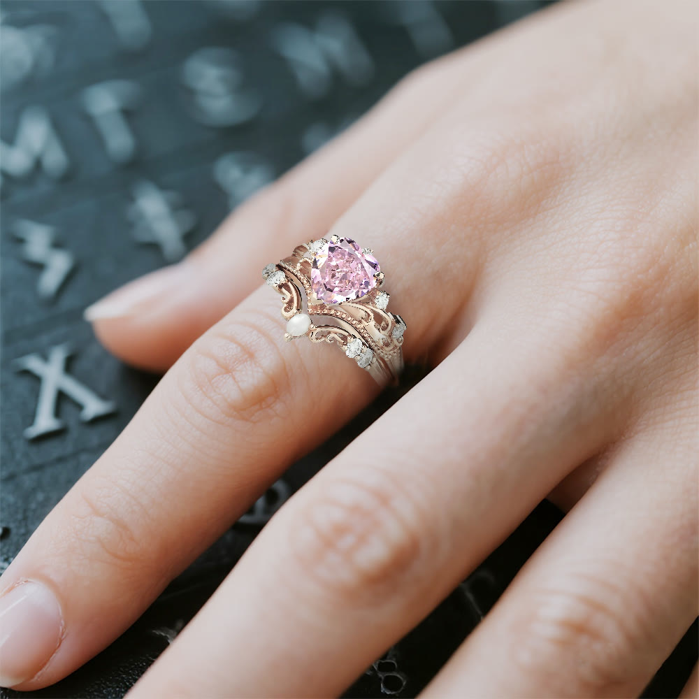 WorldNorse Freyjas Herzfeuer-Kronenring-Set - image 1