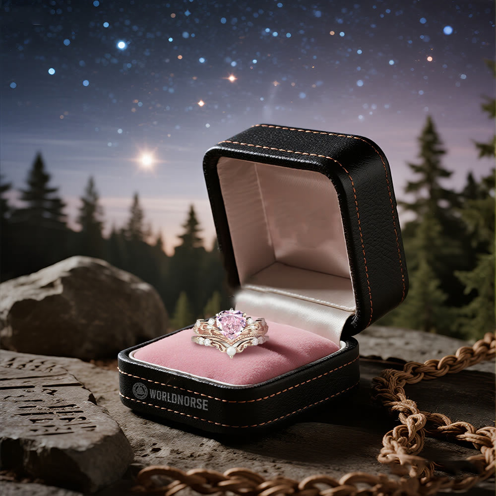 WorldNorse Freyjas Herzfeuer-Kronenring-Set - image 4