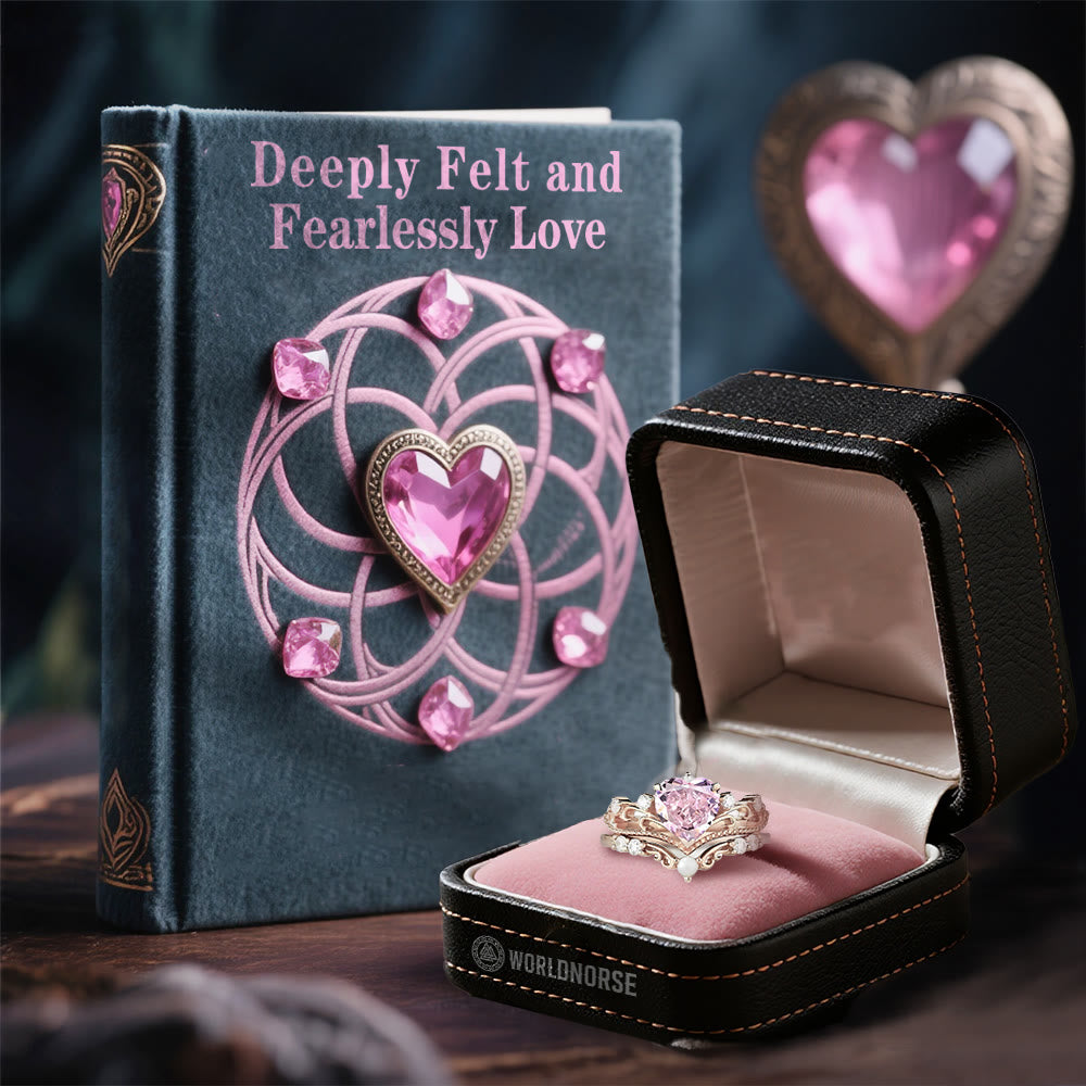 WorldNorse Freyjas Herzfeuer-Kronenring-Set - image 2