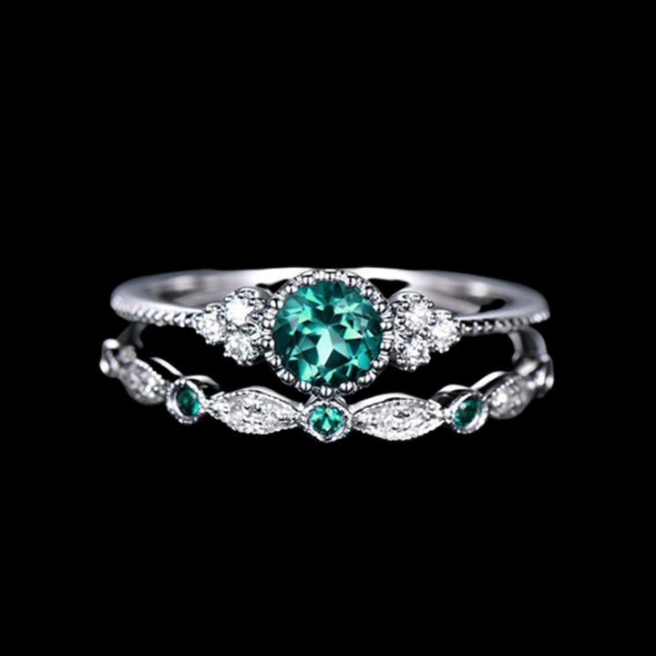 WorldNorse Nordischer Lovebond-Ring - Grün - 62mm - image 0