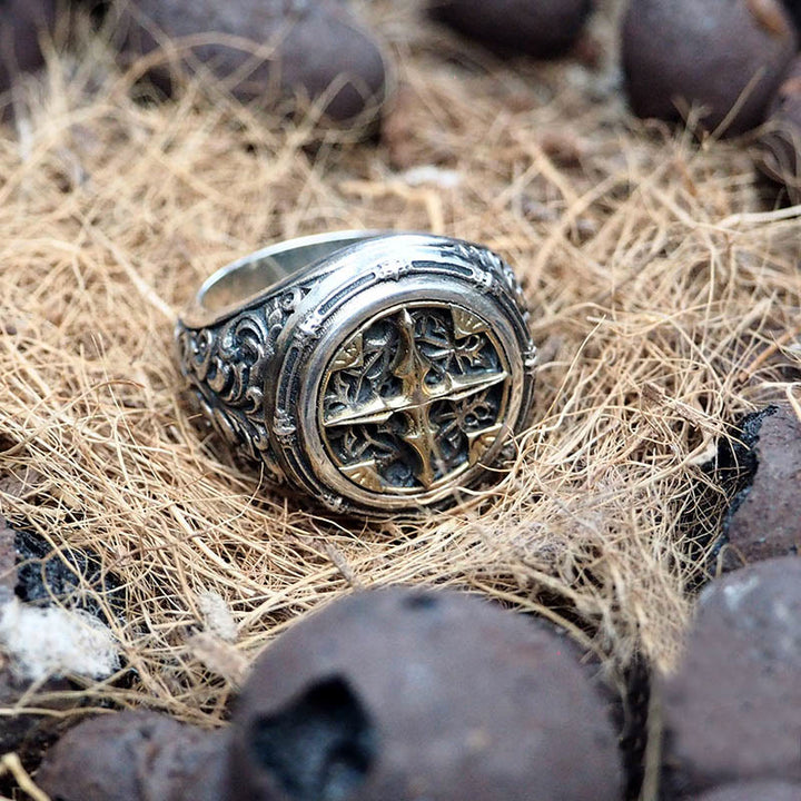 WorldNorse 925 Sterling Silber Barock Siegelring - image 3