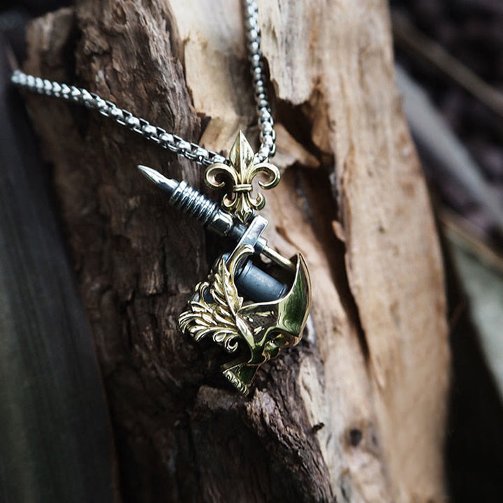 WorldNorse Totenkopf Tattoo Maschine Halskette - image 3