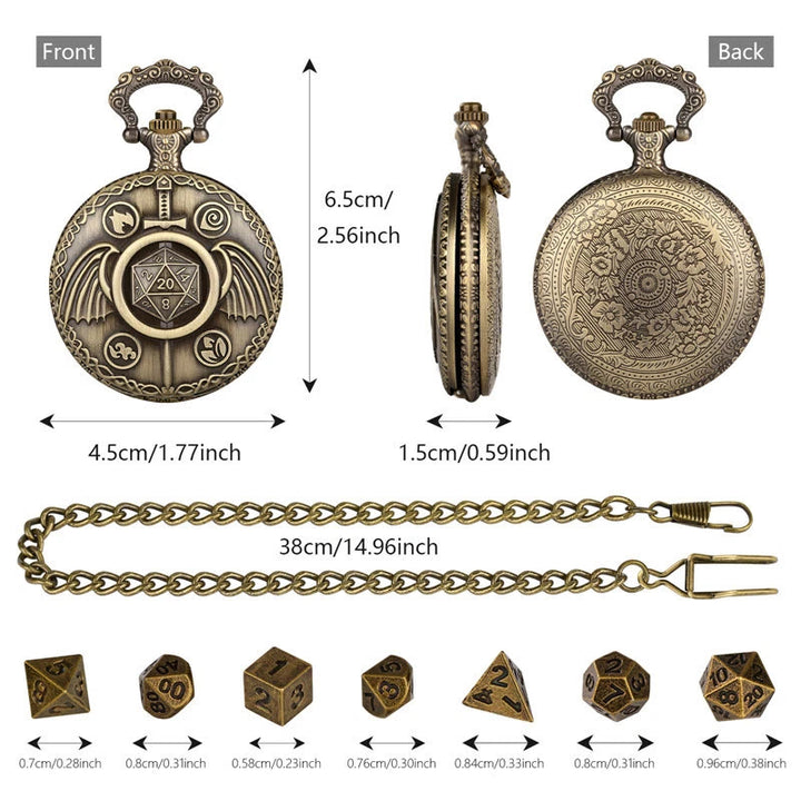 WorldNorse Schwertflügel Polyedrische Würfel Taillenkette - image 6