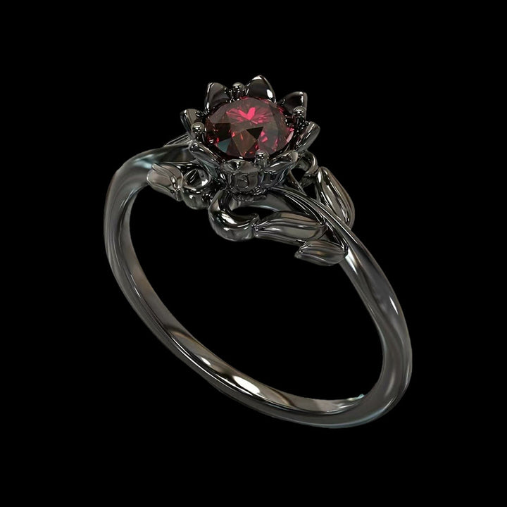 WorldNorse Aurora Blumenknotenring - Rot - 65mm - image 6